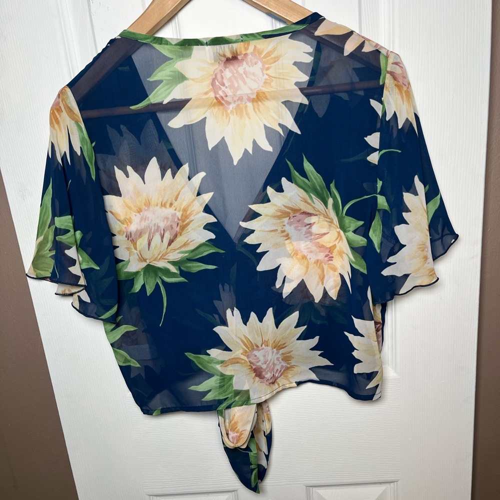 Show Me Your Mumu Sunflower Two-Piece Set: Tie Front Top & Maxi Skirt - Medium - Picture 5 of 17